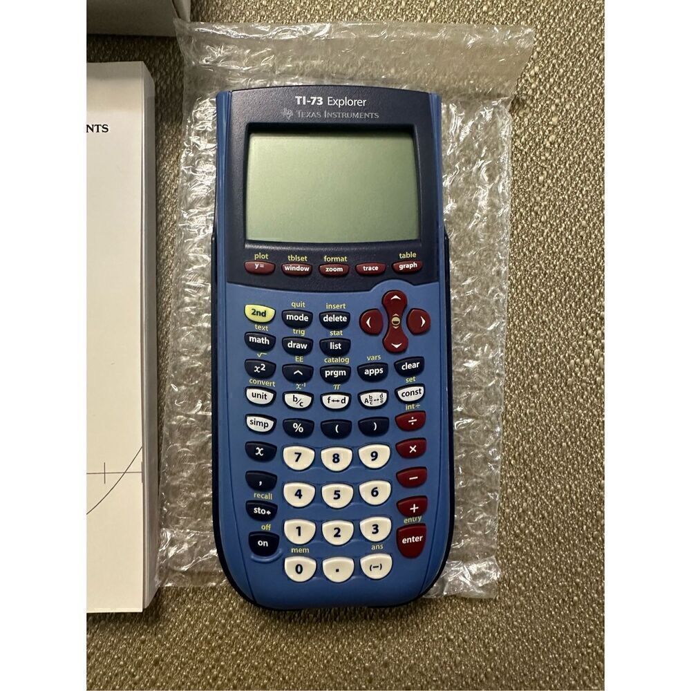 Texas Instruments TI-73 Explorer Graphing Calculator Cover Instructions Charger - Picture 2 of 9